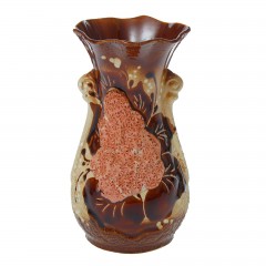 Ваза форма «Лакшми» малая, лепка Цветы, в ассортименте - Фото 1