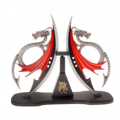Кинжал сувенирный на подставке «Драконы» - Фото 2