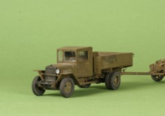 Сборная модель "Советский грузовой автомобиль ЗиС-5В" - Фото 1