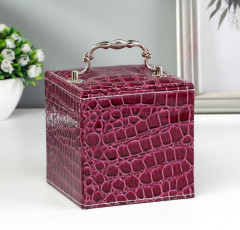 Шкатулка для украшений «Фиолетовая дымка», кожзам - Фото 1