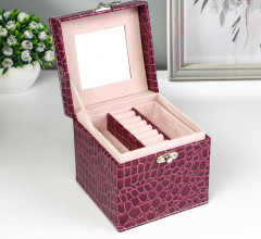 Шкатулка для украшений «Фиолетовая дымка», кожзам - Фото 2