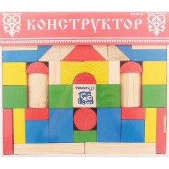 Цветной конструктор, 65 элементов - Фото 1