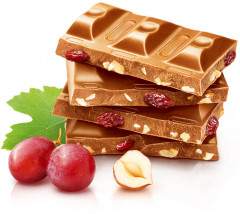 Шоколад молочный с орехом и изюмом - Фото 1
