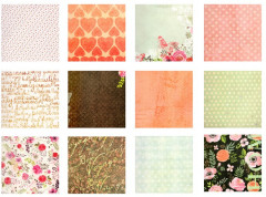 Набор бумаги для скрапбукинга «Зеленый миндаль» - Фото 1