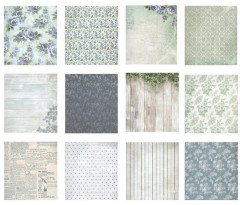 Набор бумаги для скрапбукинга «Лиловый букет» - Фото 2