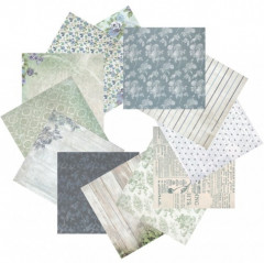 Набор бумаги для скрапбукинга «Лиловый букет» - Фото 3