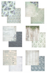 Набор бумаги для скрапбукинга «Лиловый букет» - Фото 4