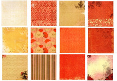 Набор бумаги для скрапбукинга «Танцующие маки» - Фото 2