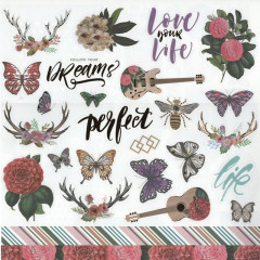 Набор бумаги для скрапбукинга «Музыка цвета» - Фото 2