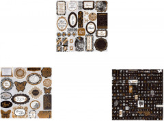 Набор бумаги для скрапбукинга «Золотое барокко» - Фото 3