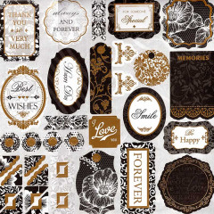 Набор бумаги для скрапбукинга «Золотое барокко» - Фото 9