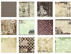 Набор бумаги для скрапбукинга «Мятные узоры» - Фото 2