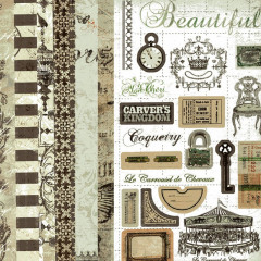 Набор бумаги для скрапбукинга «Мятные узоры» - Фото 9