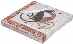 Набор салфеток бумажных «Парижские коты» - Фото 1