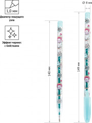Набор гелевых ручек «Кот-сластена» - Фото 3