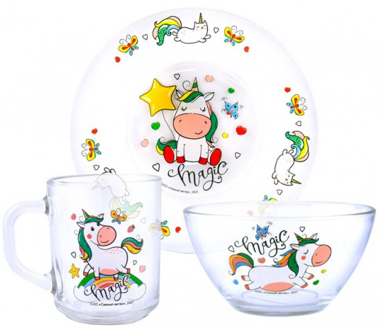 Набор посуды «Единорог»