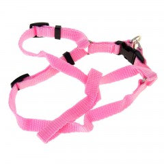 Комплект «Базис», поводок 120 х 1,5 см, шлейка 32-46 х 1,5 см, розовый - Фото 2