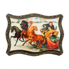 Шкатулка «Сюжет» лаковая миниатюра, в ассортименте - Фото 1