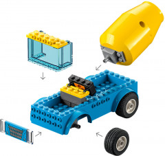 Конструктор City 60325 Бетономешалка. Cement Mixer Truck - Фото 6