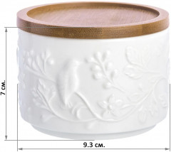 Набор банок для сыпучих продуктов «Птички на ветке» - Фото 1