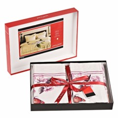 Комплект постельного белья «Eva» (Pierre Cardin, евро, сатин, 4 наволочки 50х70) розовый - Фото 2