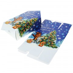 Сборная коробка-конфета «Зверята у ёлки» - Фото 2