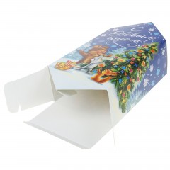 Сборная коробка-конфета «Зверята у ёлки» - Фото 1