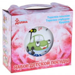 Набор детской посуды «Светофор», 3 предмета - Фото 1