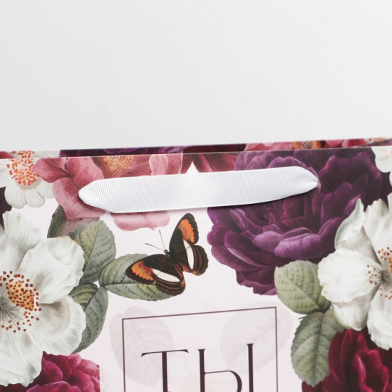 Пакет подарочный «Цветы»