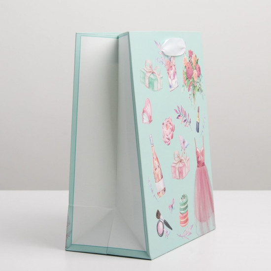 Пакет подарочный «Розовая нежность»