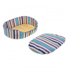 Лежак с бортом, 48 х 36 х 16 см, цвет в ассортименте - Фото 1