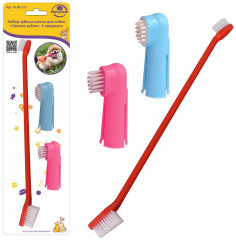 Набор зубных щеток для собак «Чистые зубки» - Фото 1