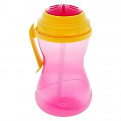 Поильник-непроливайка 320 мл, с трубочкой и крышечкой «Twist», цвет в ассортименте - Фото 1