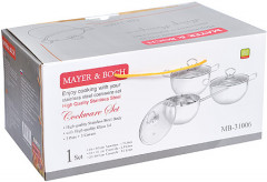 Набор кастрюль из нержавеющей стали с крышками - Фото 3