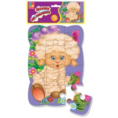 Пазлы на магните «Овечка» - Фото 1