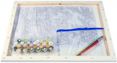 Картина по номерам «Деревенька у канала» - Фото 3