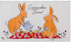 Набор полотенец кухонных «Пасхальные зайчики» - Фото 5