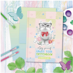 Скетчбук «Котик с бантиком» - Фото 3