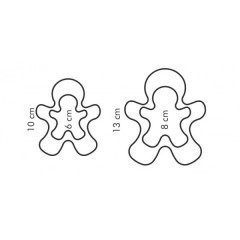 Двухсторонние формочки «Человечки» (4 размера) - Фото 3