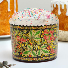 Форма бумажная для маффинов и куличей «Хохлома» - Фото 2