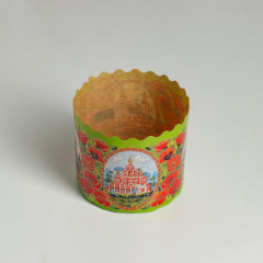 Форма бумажная для маффинов и куличей «Храмы и цветы» - Фото 1