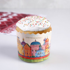 Форма бумажная для маффинов и куличей «Кремли» - Фото 1