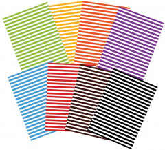 Картон цветной мелованный «Полоски» - Фото 2