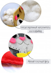 Игрушка из фетра «Зайчонок» - Фото 1