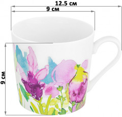 Набор кружек на подставке «Ирисы. Летние цветы» - Фото 1