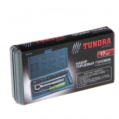 Набор торцевых головок «TUNDRA basic» универсальный в кейсе 17 предметов - Фото 1
