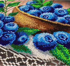 Набор для вышивания бисером «Ягодка черничка» - Фото 1