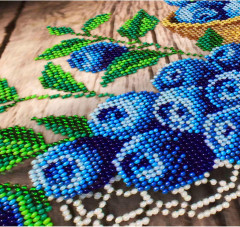 Набор для вышивания бисером «Ягодка черничка» - Фото 2