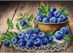 Набор для вышивания бисером «Ягодка черничка» - Фото 4