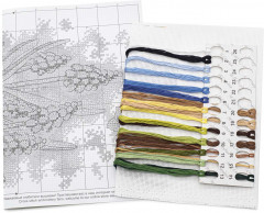 Набор для вышивания «Сапфировый цветок» - Фото 3